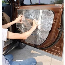 Resim Kaput Altı Alüminyum Folyolu Yalıtım 120X100CM 6mm Yapışkanlı Karavan Oto Ses Yalıtım 