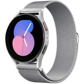 Resim Huawei Watch Gt3 Pro 46mm Uyumlu Mıknatıslı Metal Hasır Kordon 