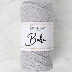 Resim La Mia Boho Açık Gri Büküm Makrome İpi - L044 - 34210 