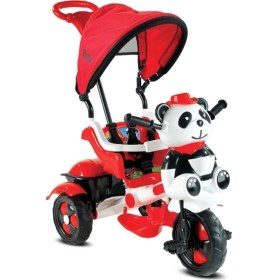 Resim 127 Little Panda Ebeveyn Kontrollü Tenteli Müzikli Tricycle Üç Teker Bisiklet -kırmızı/beyaz 