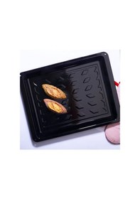 Resim Fırın Tepsisi - 40 Cm Kare Emaye Fırın Tepsisi Siyah 