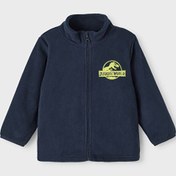 Resim Name İt Lacivert Erkek Bebek Fermuarlı Nakışlı Sweatmont NMMJULEN JURASSIC FLEECE VDE 