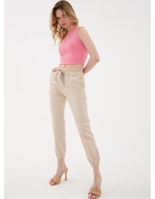 Resim Fashion Friends Kadın Pantolon 24y0009k1 Bej 