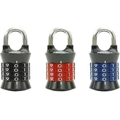 Resim Storemax Soyunma Kilidi Kendi Kombinasyon Asma Kilidinizi Ayarlayın, 3'lü Paket, Renkler Değişebilir, 1535EC3 