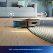 Resim Philips HomeRun 3000 Serisi Aqua Siyah Akıllı Robot Süpürge - AYAKKABILIK HEDİYELİ 