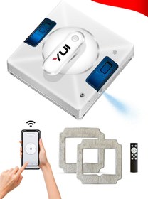 Resim Yui Cs16 Pro Plus 2024 Kumandalı -smart Uygulamalı Su Püskürtme 3000 Pa Akıllı Cam Silme Robotu 