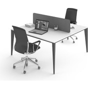 Resim Uzay Ofis Lotus Çoklu Çalışma Masası - Beyaz - Antrasit - 140 Cm Renksiz 