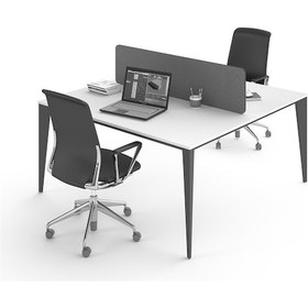 Resim Uzay Ofis Lotus Çoklu Çalışma Masası - Beyaz - Antrasit - 140 Cm Renksiz 