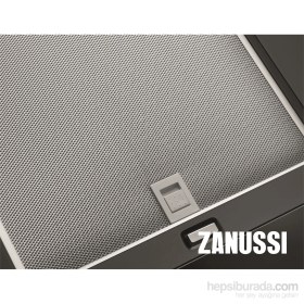 Resim Zanussi ZHV64450WA 60 Cm Yatay Beyaz Cam Dekoratif Davlumbaz 