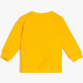 Resim Erkek Bebek Baskılı Sweatshirt Uzun Kollu 