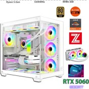 Resim Zeiron GTA-VI X32 White Pro Ryzen 7 5700X 32GB Ram 1TB M.2 Nvme SSD 8GB GDDR7 RTX5060 Ekran Kartı Premium Masaüstü Bilgisayar 