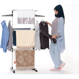 Resim 3 Katlı Çamaşır Kurutma Askılığı 