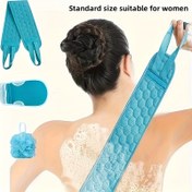 Resim 3'lü set Banyo Peeling Seti, Banyo Topu, Banyo Eldiveni, Peeling Yıkama Havlusu, Duş için Sırt Temizleyici, Spa, Masaj ve Vücut Peelingleri için, Vücut Temizleyici Banyo Aksesuarları 