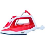 Resim Teba Steam Iron Buharlı Ütü 2000w Kırmızı Teba