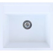 Resim Gradde Vinox Beyaz Kare Granit Eviye 50X48 VX005 