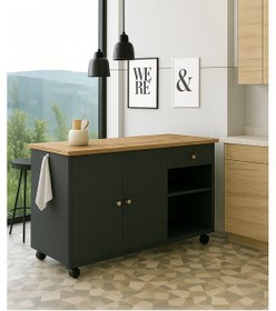 Resim Talya Alt Modül 120 Cm Antrasit Tezgah Dahil-tekerlekli Antrasit 