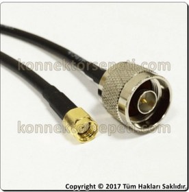 Resim N Erkek - Rp Sma Erkek Wireless Anten Kablosu 0.5 Metre Pigtail 