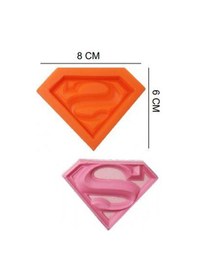 Resim Şeker Hamur Kalıbı Silikon Süpermen 6 8 Cm 