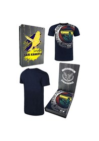 Resim Fenerbahçe Lisanslı Tribün 6 Renk Logolu Spor T-shirt Ahşap Kutulu Lacivert 