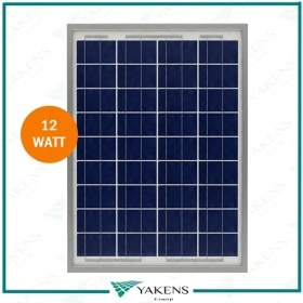 Resim 12W Watt Polikristal Güneş Paneli Lexron 
