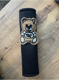 Resim Cihania Store Siyah Ayıcıklı Emniyet Kemeri Kılıfı & Araba Aksesuarı 1 ADET 