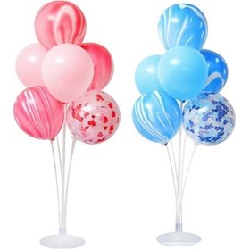 Resim Ayaklı Balon Standı 7'Li İkili Set 