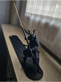 Resim shop Baskı Samurai Savaşçı Figürlü Dekoratif Tütsülük 