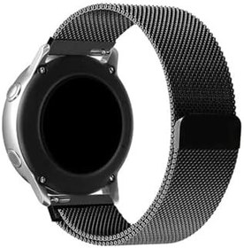 Resim Samsung Galaxy Watch 4 5 Pro 6 7 Seri 40 44mm Classic 42 43 45 46 47mm Uyumlu Metal Hasır Kordon Siyah 