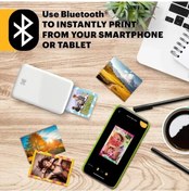 Resim Kodak Step Anında Renkli Fotoğraf Yazıcısı Beyaz Printer Siyah 