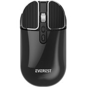 Resim Everest Sm-620 2in1 Bluetooth 2,4ghz Şarjlı Siyah Sessiz Mouse 