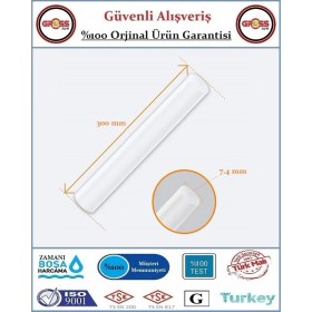 Resim Çubuk Mum Silikon Şeffaf - 7.4X300MM Ince - 10 Adet 