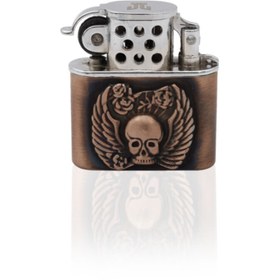 Resim zekupp Joker Çakmak - Zippo Kuru Kafa Tasarımlı Çakmak 
