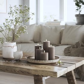 Resim Deluxe Homeart Moka Led Mum 7,5X15 Cm - De Rf-0097 