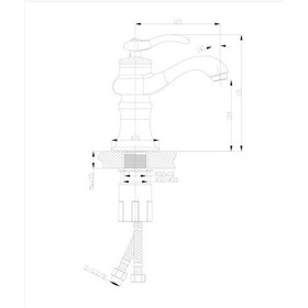 Resim Fontana Fm-1211 Lavabo Bataryası Krom 