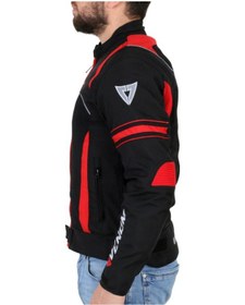Resim Venom Spin Motosiklet Montu Siyah-kırmızı Motorcu Montu 