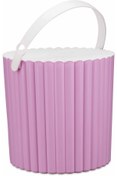 Resim Flora Pembe Çok Amaçlı Yuvarlak Kova 