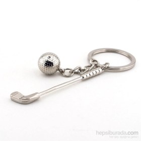 Resim Solfera Golf Sopası Ve Topu Metal Anahtalık Kc604 