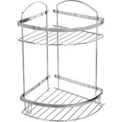 Resim Mabello Paslanmaz 2 Katlı Köşe Süngerlik Izgara Model 20 x 20 cm 