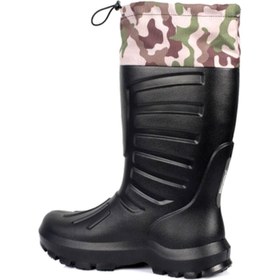 Resim Sonimix Siyah Termal Eva Konçlu Çoraplı Kauçuk Çizme 