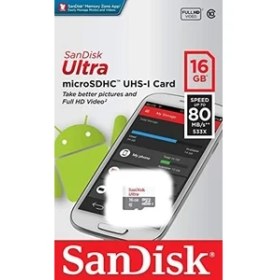 Resim Ultra 16 GB Microsdhc Hafıza Kartı, 80MB/SN Uhs-I 10 - SDSQUNS-016G-GN3MN 