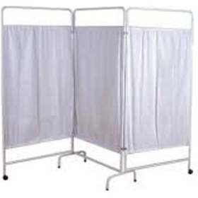 Resim Muayene 3 Kanatlı Paravan Muayene Masası Paravanı Revir Paravanı 