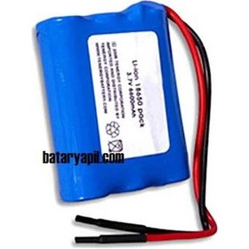 Resim 3.7v 6600mah Li-ion Pcbli 3x18650 Şarjlı Pil 