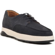 Resim Ayakmod Premium 8212 M Lacivert Nubuk Hakiki Deri Erkek Sneaker 