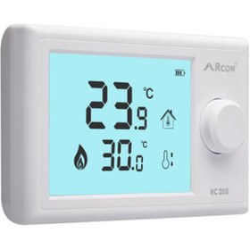 Resim Rcon RC 205 Kablolu Oda Termostatı Dijital yatık Ekran 