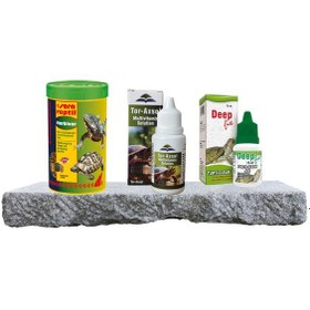Resim Purecanpati Kara Kaplumbağa Yem, Vitamin Ve Kabuk Koruyucu Jel Seti Sera Professional Herbivor 250 Ml, Tur Axol Vitamin, Fix Turti Clean Jel 