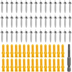 Resim Celestial Forge 50PCS Dikişsiz Tırnaklar Çift Başlı Vidalı Masif Ahşap Süpürgelik Dikişsiz Tırnaklar Ayak Hattı Özel Tırnaklar Güvenlik Vidaları (Yurt Dışından) 