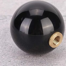 Resim aqxreight Siyah Akrilik Için Evrensel Yuvarlak Top Araba Otomobil Vites Topuzu Kolu Kolu Değiştirme 