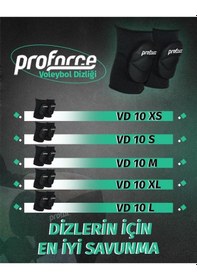 Resim Proforce Vd10 Voleyol Dizliği Vd10s Siyah 