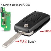 Resim Peugeot 207 307 Id46 Ce0536 Ce0523 İçin Filp Uzaktan Araba Anahtarı 433mhz 0041 