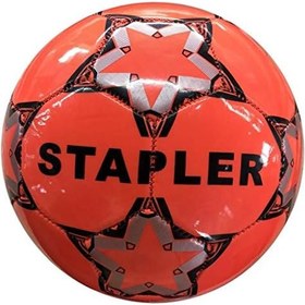 Resim Delta Stapler 5 Numara Dikişli Futbol Topu, Fosforlu Kırmızı, 5 